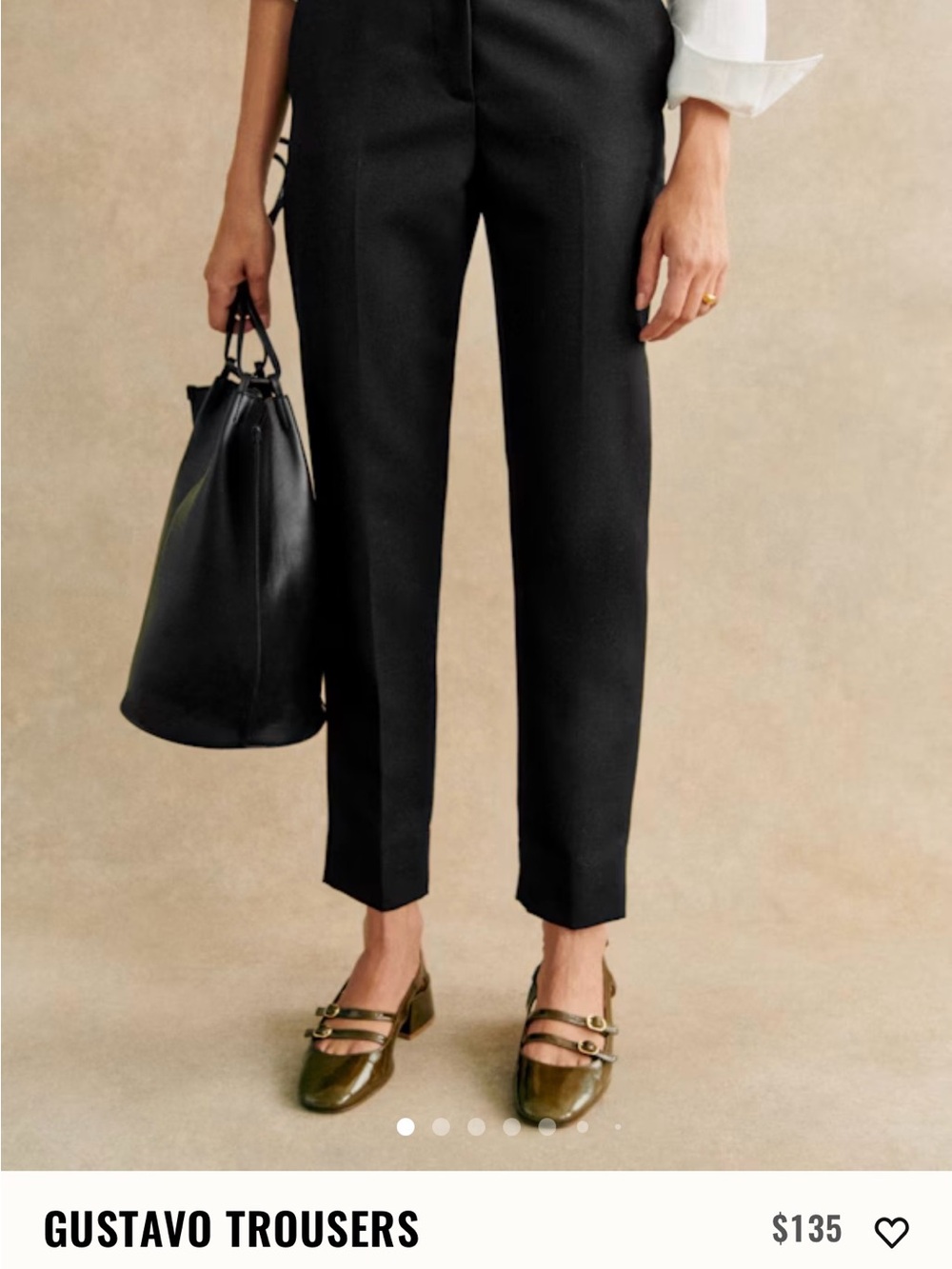 Sezane Black Gustavo Tailored Trousers